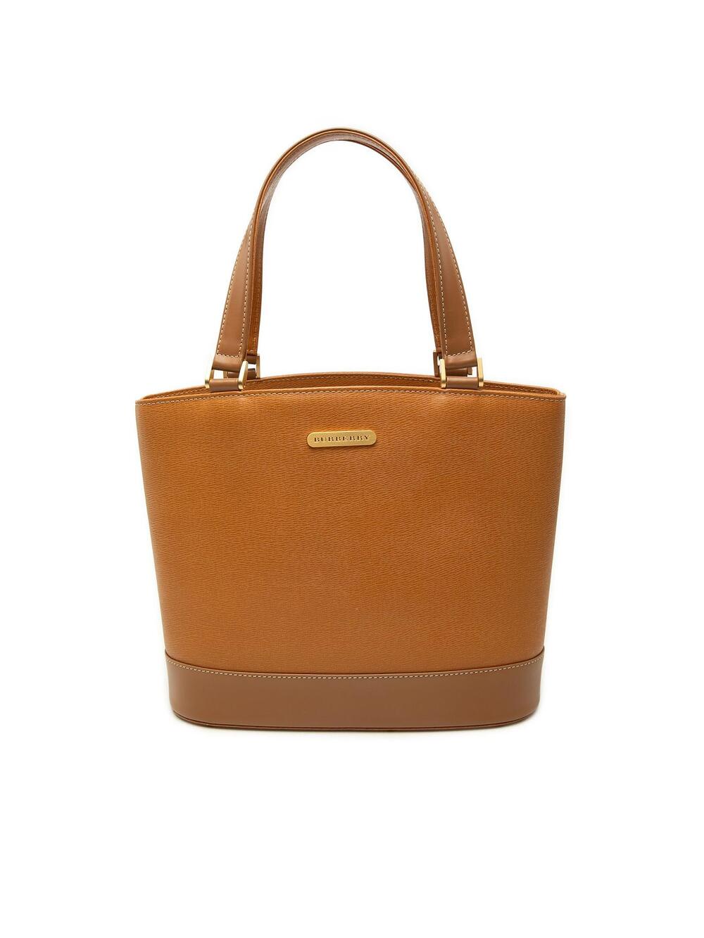 Burberry Leather Tote Pre-Loved Brown #348985B36B